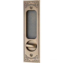 Verrou de porte coulissante intérieure invisible simple en bois verrouillage double face go-sy2